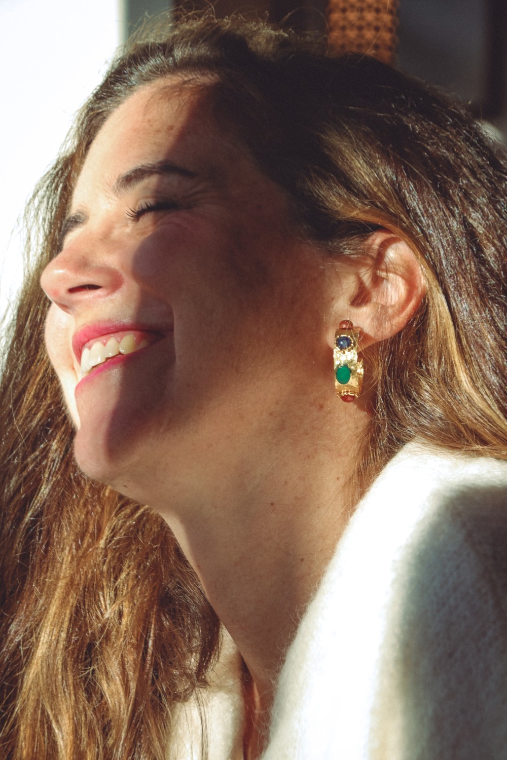 Schéma Créoles couleur or et Sodalite