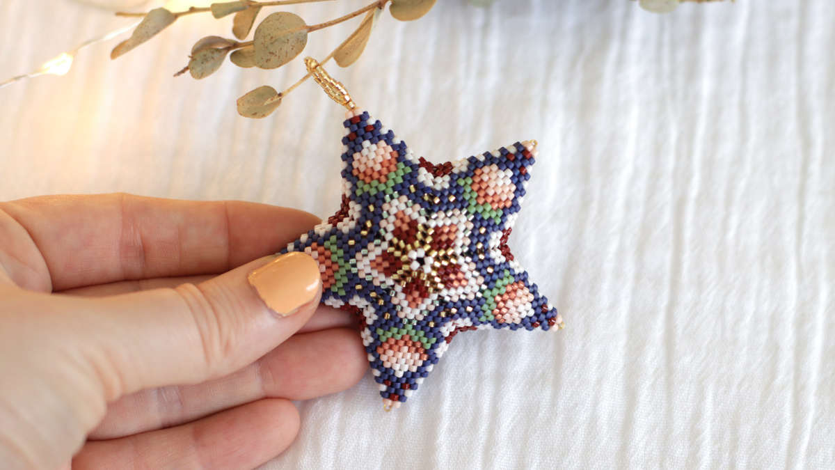 Diagramme étoile 3D Miyuki en Peyote Circulaire