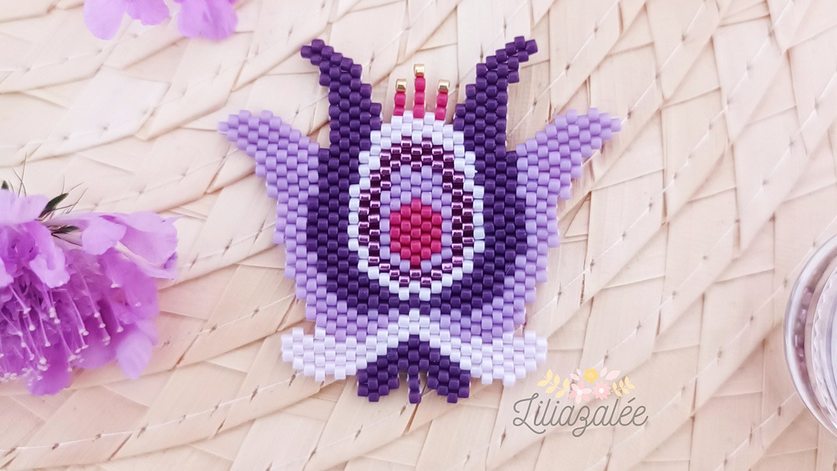 DIY Tissage fleurs Pansy en perles Miyuki technique brickstitch : Etape 1