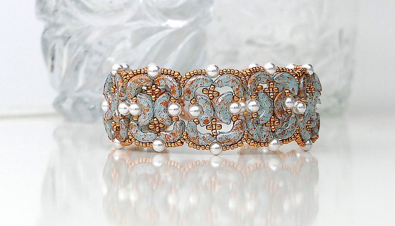 Bracelet Caprice avec perles en verres Arcos par Puca