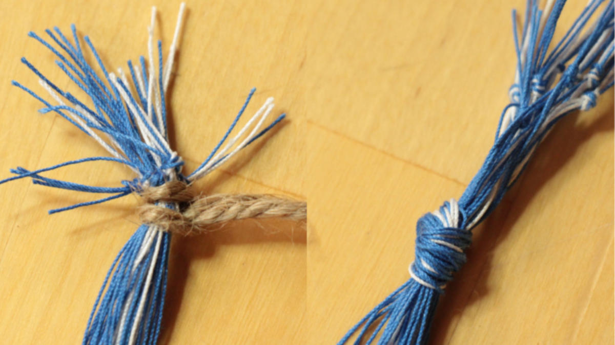 DIY Bracelet débutant en tissage aux cartes : Etape 4