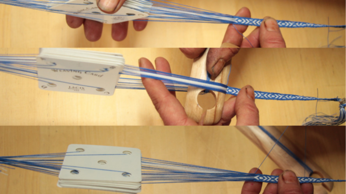 DIY Bracelet débutant en tissage aux cartes : Etape 9