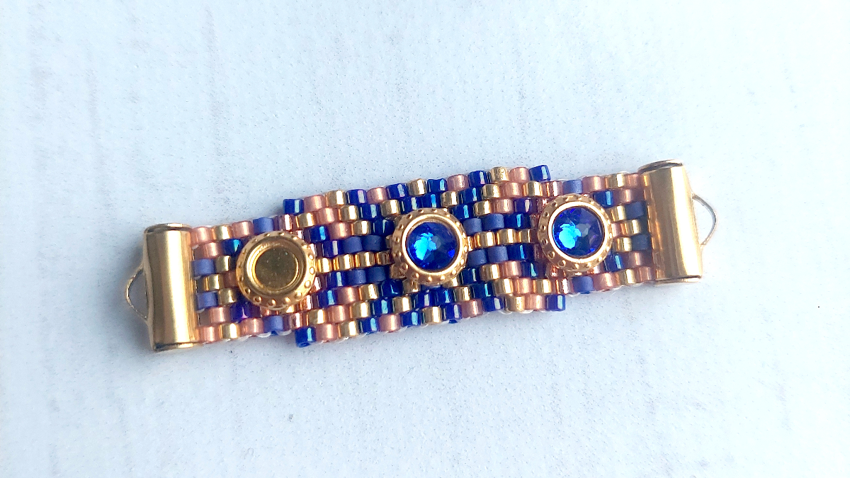 DIY Bracelet tissage peyote et cristaux PureCrystal : Etape 3