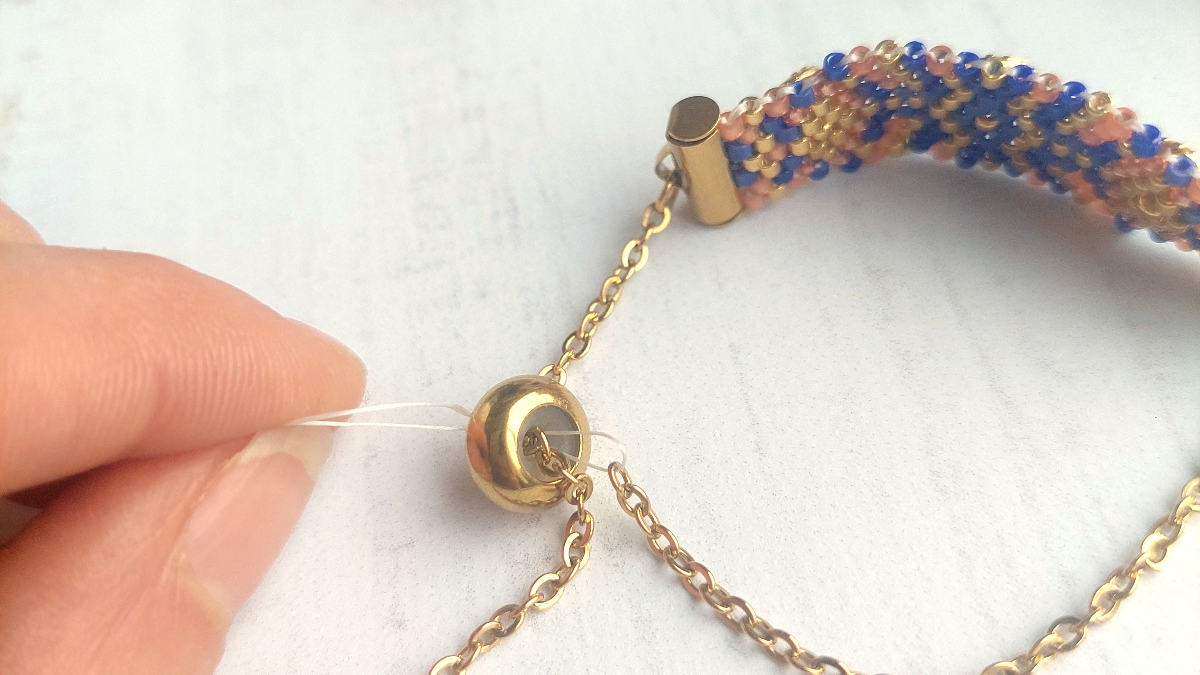 DIY Bracelet tissage peyote et cristaux PureCrystal : Etape 5