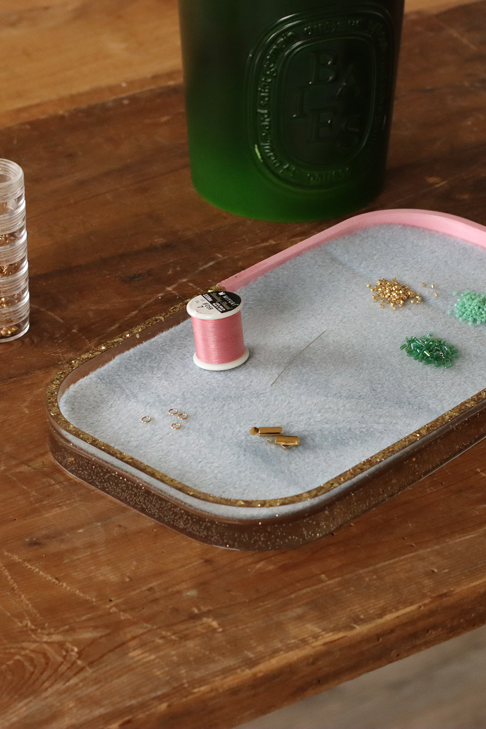 Schéma DIY Plateau de perlage pour tissage de perles