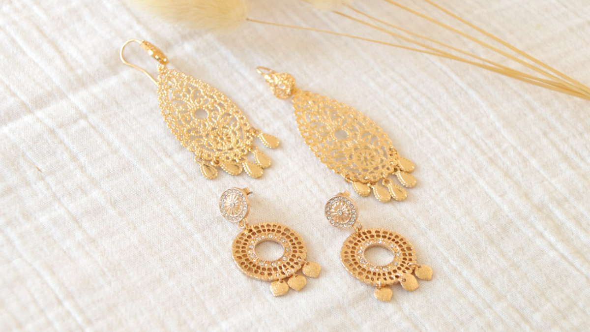 Tuto Boucles d'oreilles dorées faciles