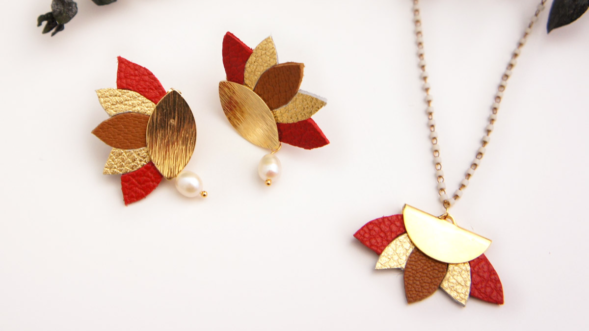Schéma DIY Bijoux avec Chutes de Cuir