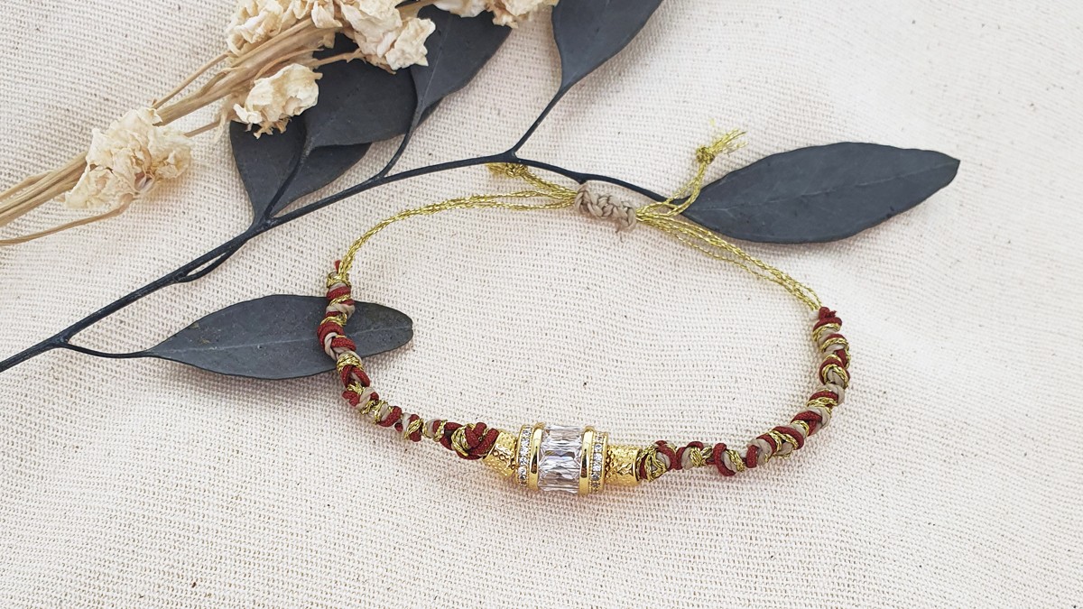 Bracelet cordon tressé pour femme