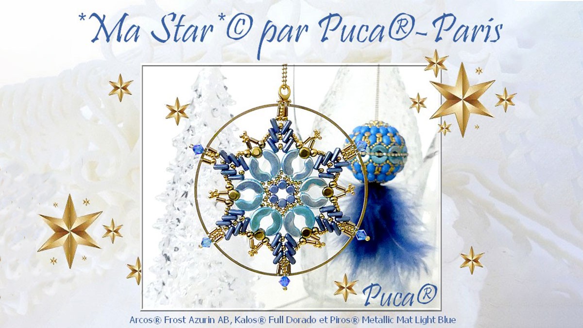 DIY Déco de Noël Ma Star avec perles Arcos, Piros, Minos et Kalos par Puca : Etape 1