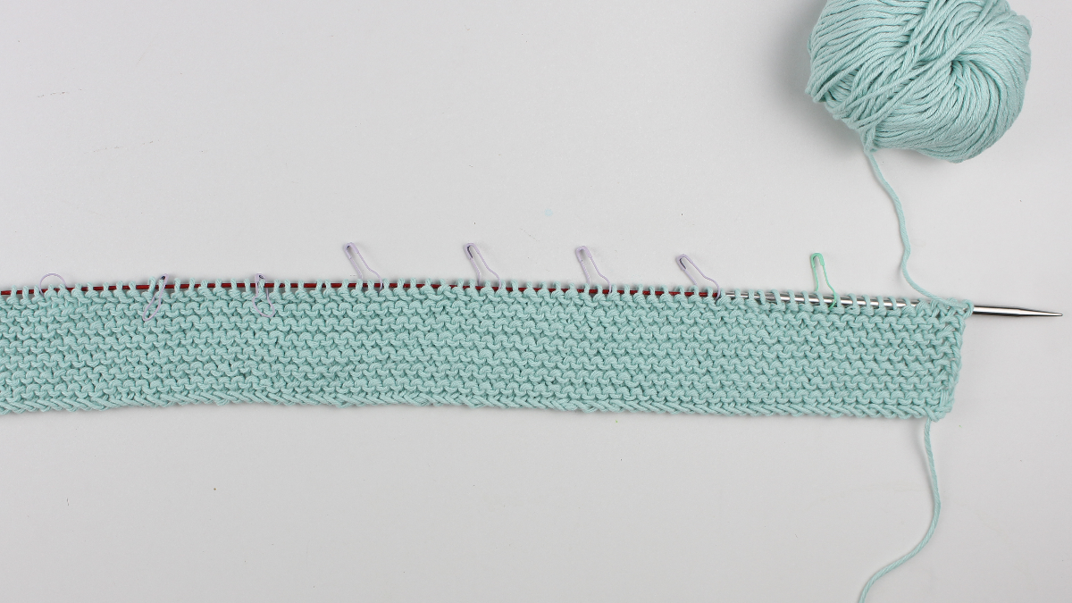 Couverture pour bébé au tricot : Etape 2