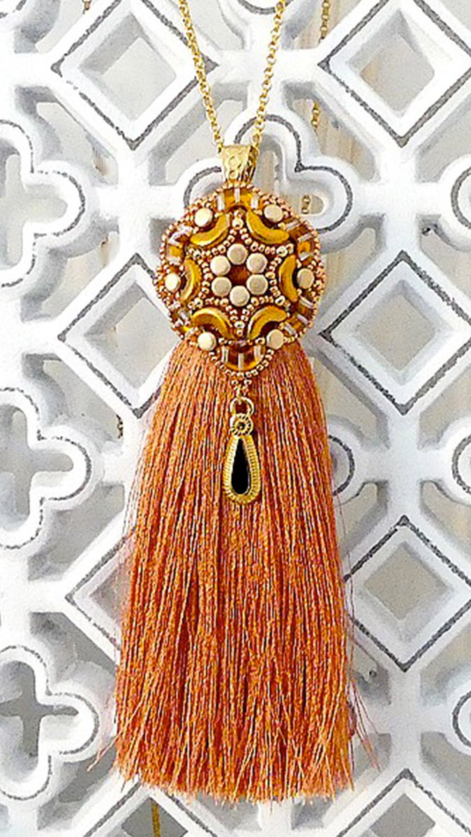 Schéma Tuto Pompon Maloya avec perles Arcos par Puca® Schéma Tuto Pompon Maloya avec perles Arcos par Puca®