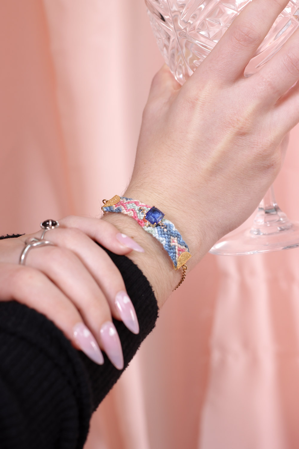 Schéma Tuto Bracelet Brésilien motif arrowhead ou pointe de flèche