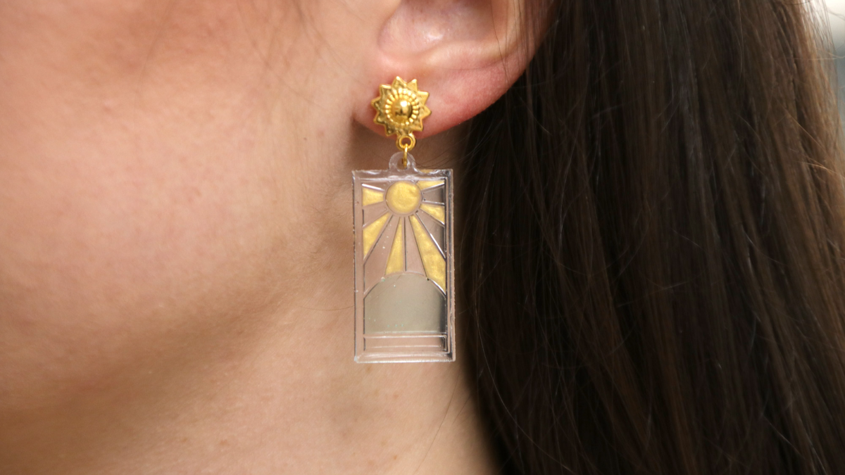 Schéma Tuto Boucles d'oreilles en résine UV LED pastel