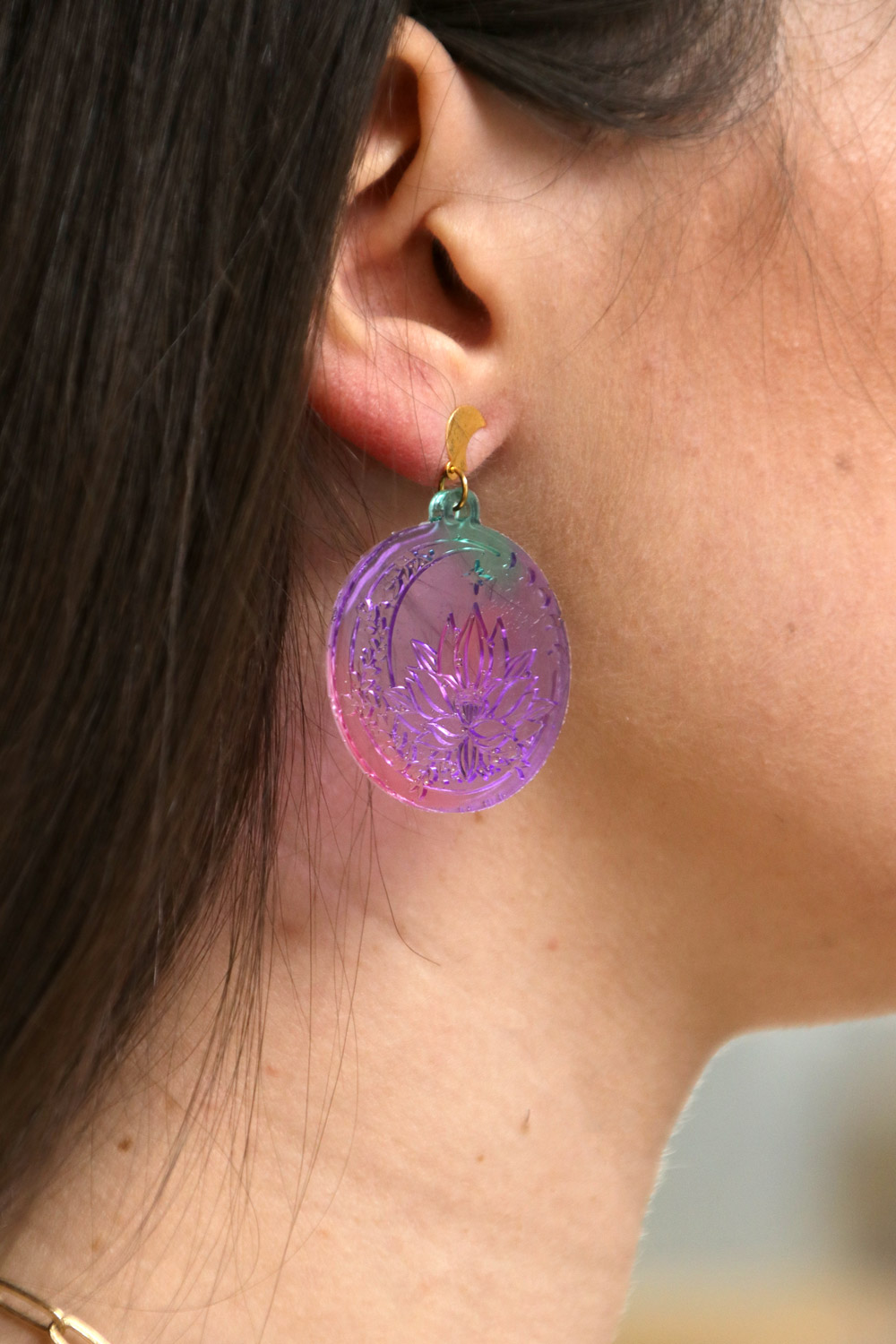 Tuto Boucles d'oreilles en résine UV LED pastel
