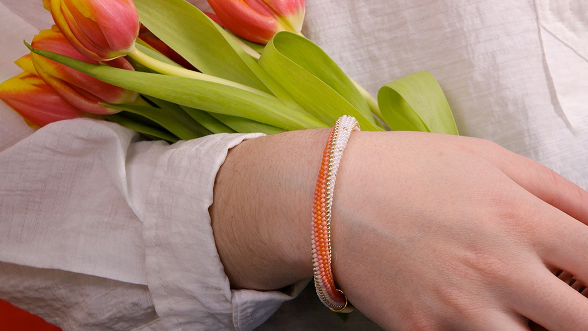 Bracelet peytwist ou spirale à l'aiguille pour débutant