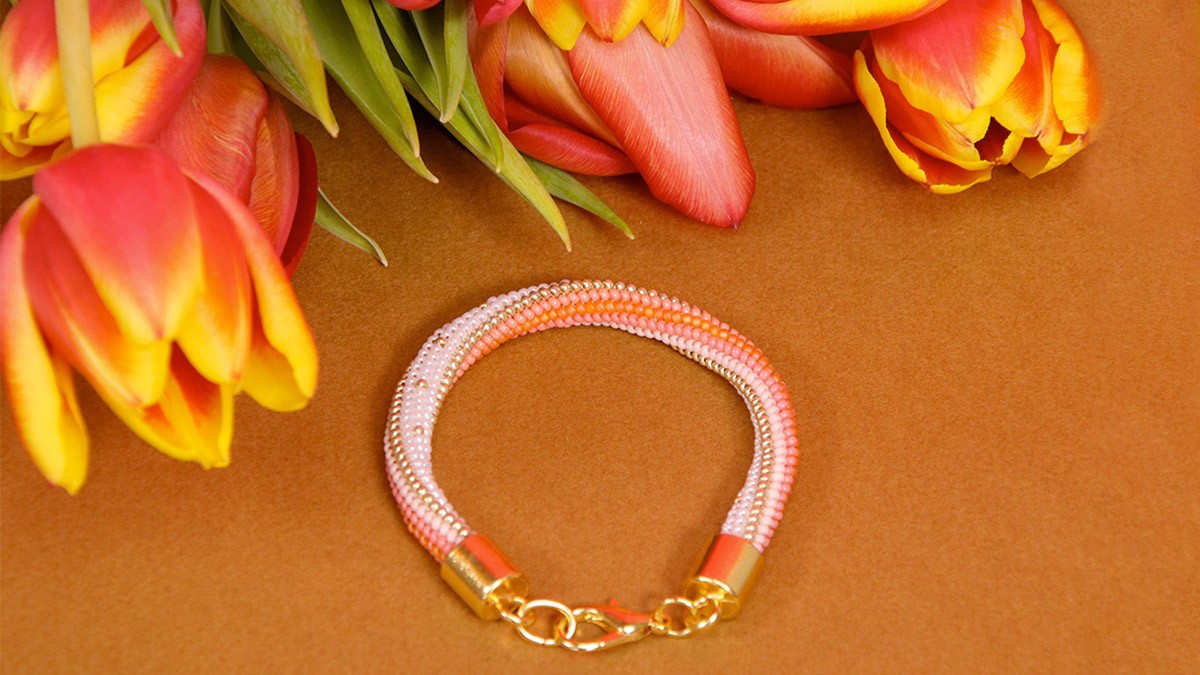 Schéma Bracelet peytwist ou spirale à l'aiguille pour débutant