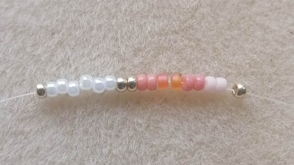 Bracelet peytwist ou spirale à l'aiguille pour débutant : Etape 2