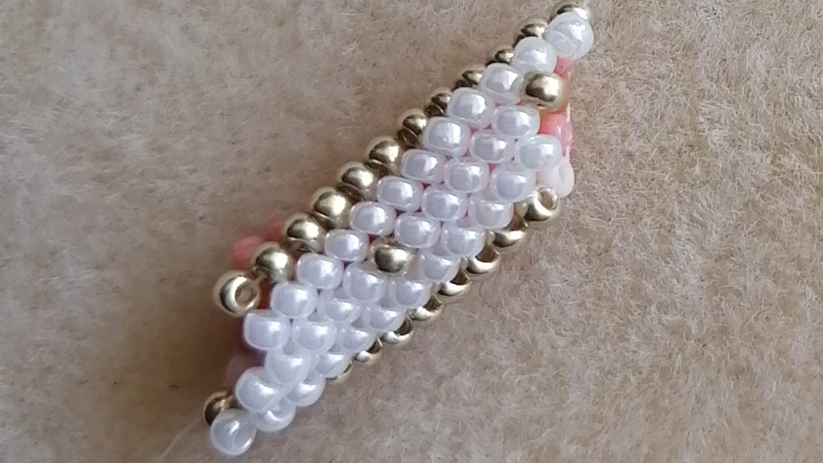 Bracelet peytwist ou spirale à l'aiguille pour débutant : Etape 10