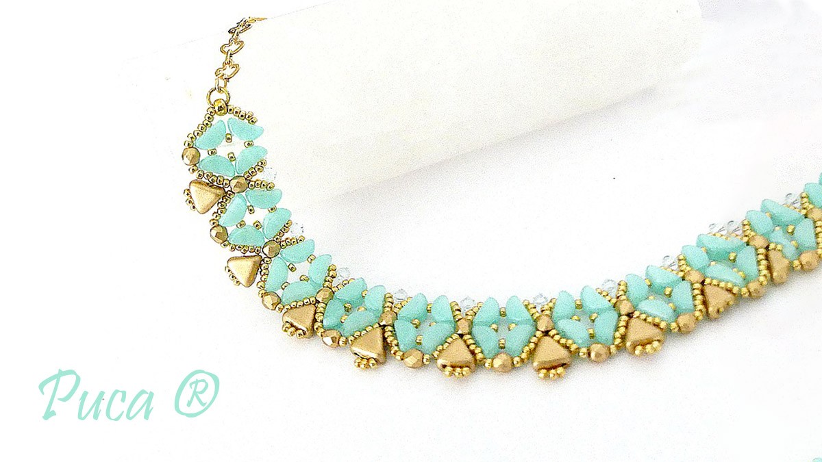 Schéma Tuto Collier Opaline avec perles Kos Opal par Puca®