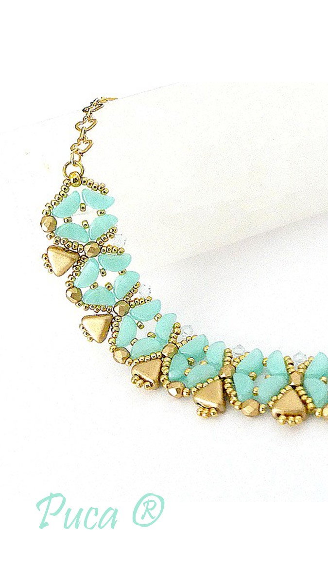 Schéma Tuto Collier Opaline avec perles Kos Opal par Puca®