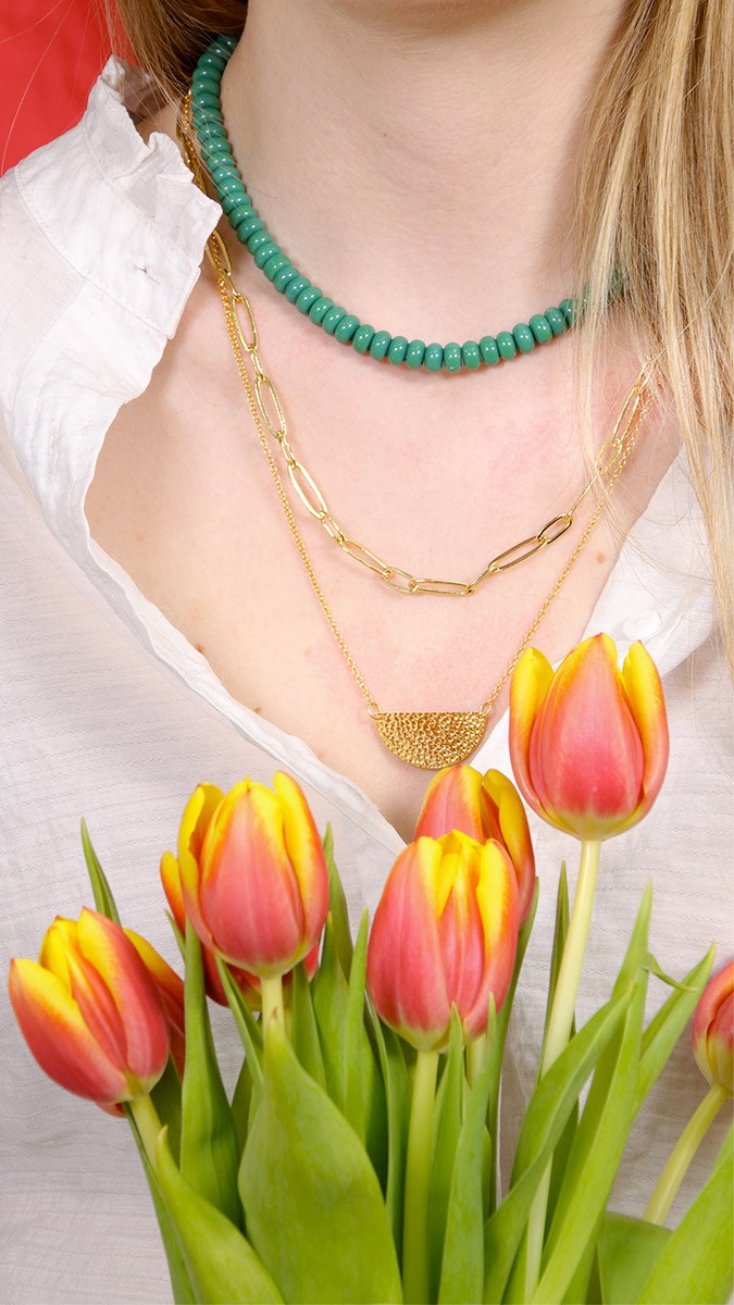 Schéma Tuto collier multi rangs perles heishi