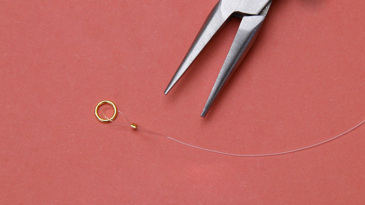 Tuto collier multi rangs perles heishi : Etape 3