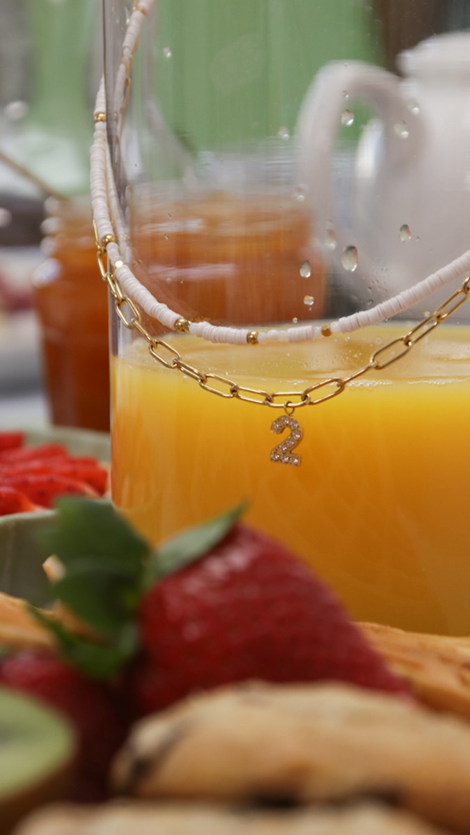 Schéma Bracelet de cheville été en acier inoxydable et mini perles Heishi