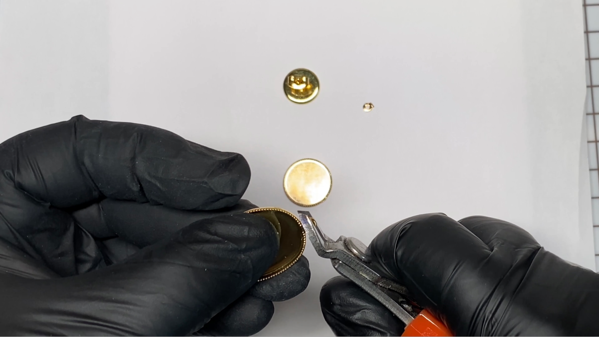 Boucles d'oreilles pendantes en polymère, encre et résine UV : Etape 1