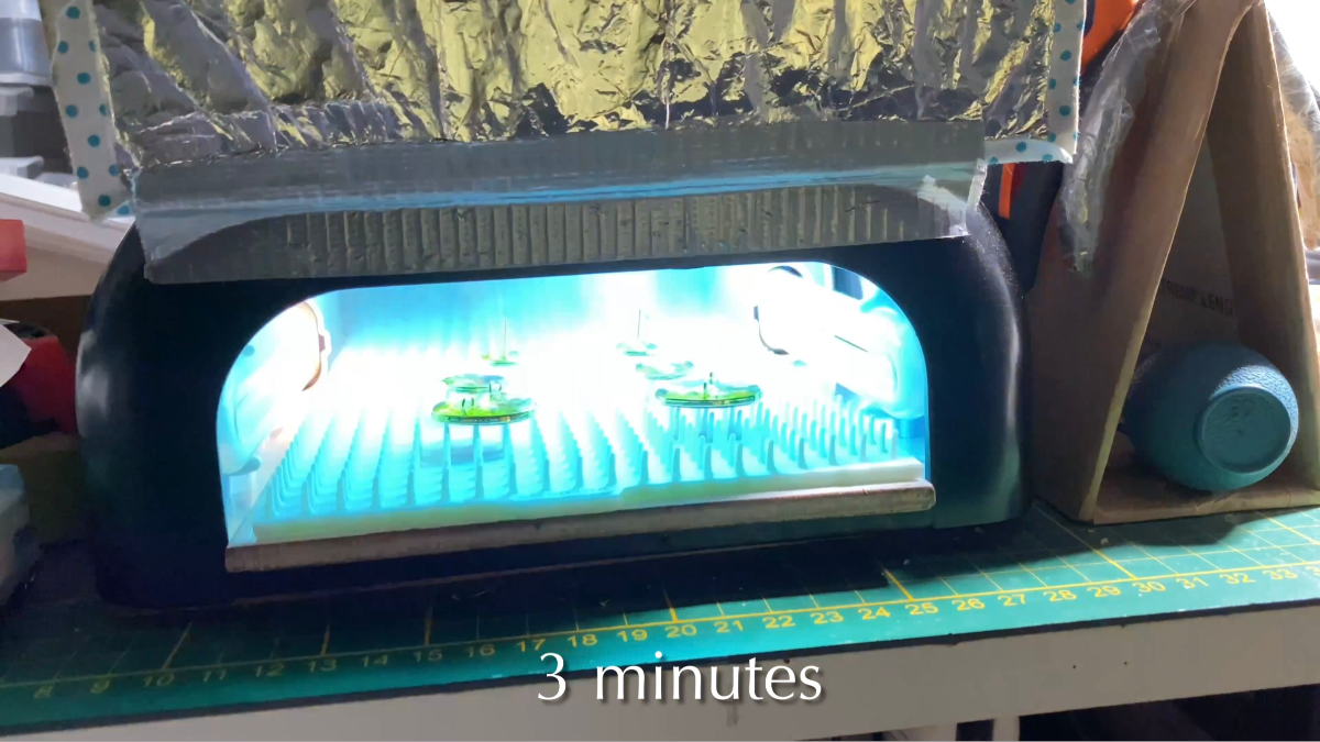 Boucles d'oreilles pendantes en polymère, encre et résine UV : Etape 16