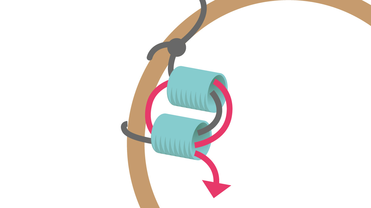 Collier Miyuki avec pendentif rond en Brick Stitch : Etape 2