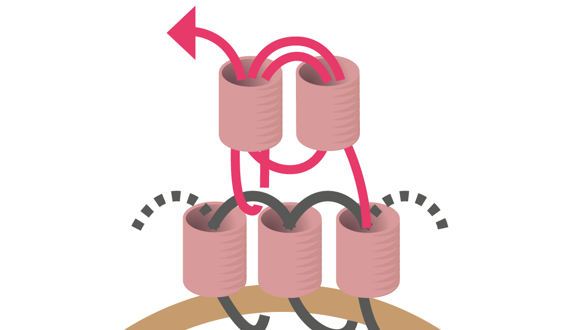 Collier Miyuki avec pendentif rond en Brick Stitch : Etape 8