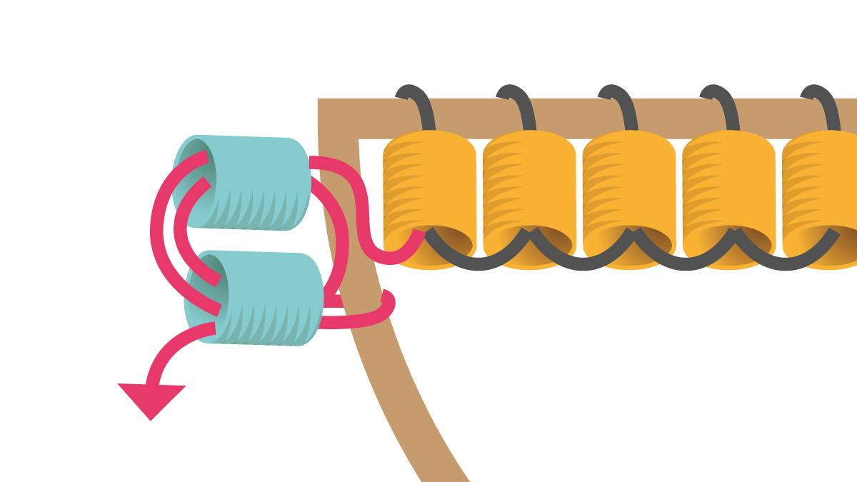 Boucles d'oreilles Miyuki demi-cercle en Brick Stitch : Etape 1