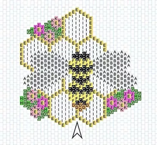 Schéma Abeille en tissage brick stitch