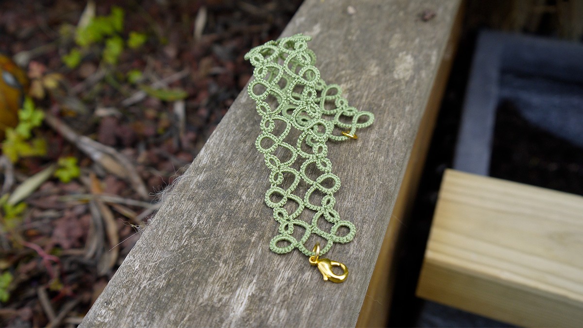 Schéma Tuto bracelet Héloïse frivolité à la navette