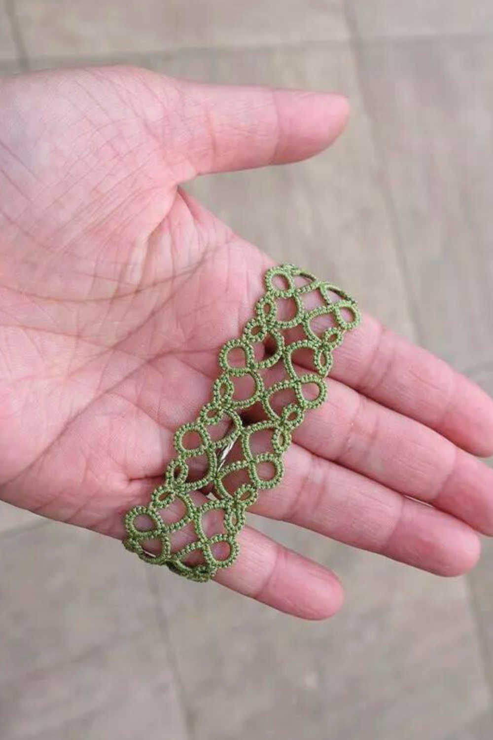 Schéma Tuto bracelet Héloïse frivolité à la navette