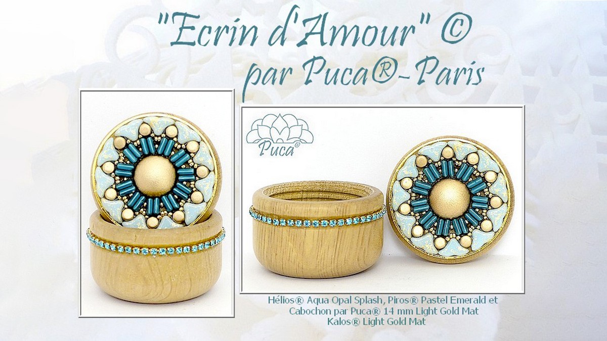 Ecrin d'amour avec boîte Jodie et perles par Puca®