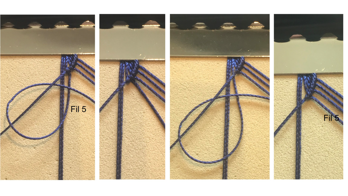 Bracelet homme en micro macramé : Etape 6 Bracelet homme en micro macramé : Etape 6