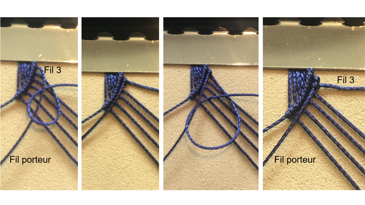 Bracelet homme en micro macramé : Etape 10 Bracelet homme en micro macramé : Etape 10