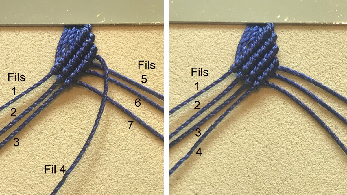 Bracelet homme en micro macramé : Etape 13 Bracelet homme en micro macramé : Etape 13