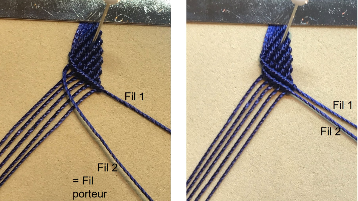 Bracelet homme en micro macramé : Etape 20 Bracelet homme en micro macramé : Etape 20