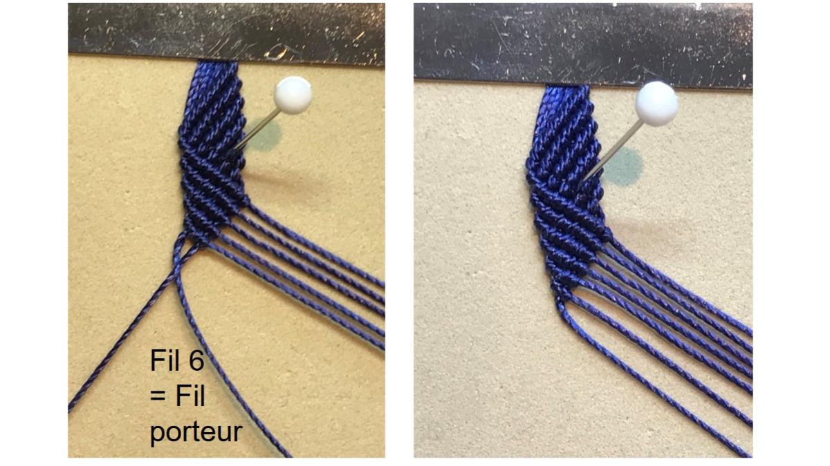 Bracelet homme en micro macramé : Etape 24 Bracelet homme en micro macramé : Etape 24
