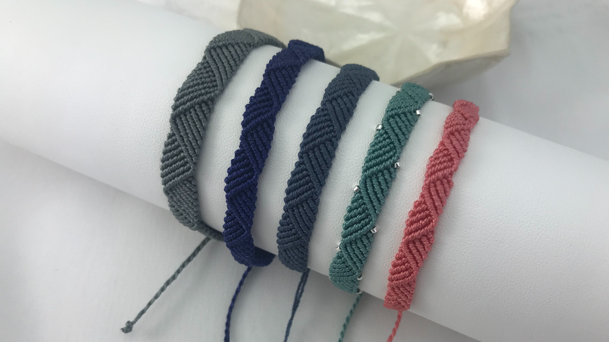 Bracelet homme en micro macramé : Etape 35 Bracelet homme en micro macramé : Etape 35