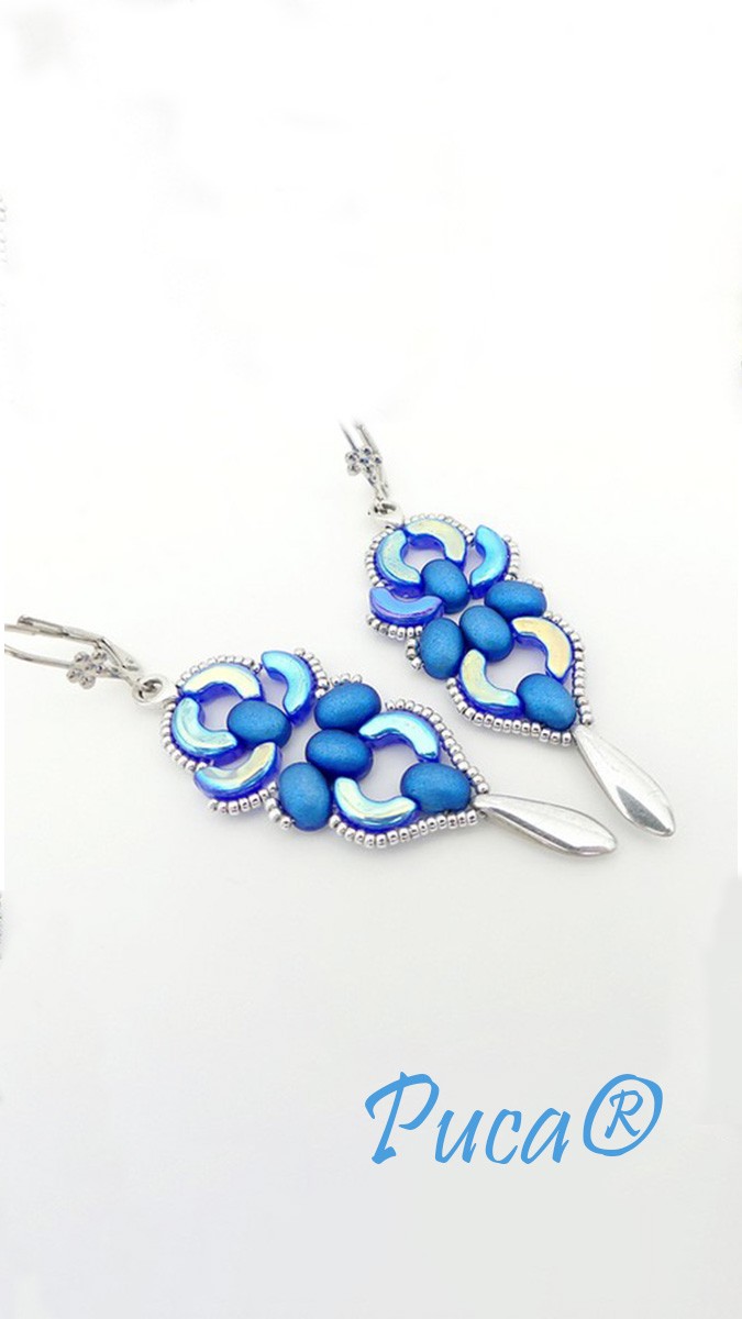 Schéma Boucles d'oreilles Turtle avec perles Samos par Puca®