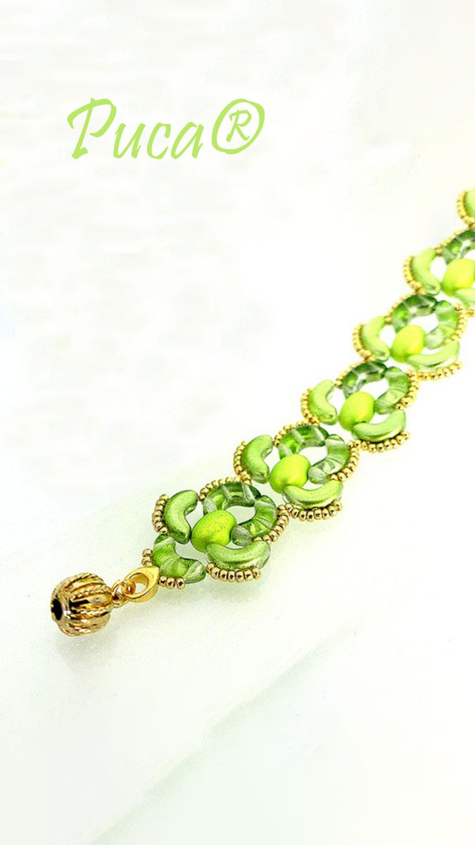 Schéma Bracelet Turtle avec perles Samos par Puca