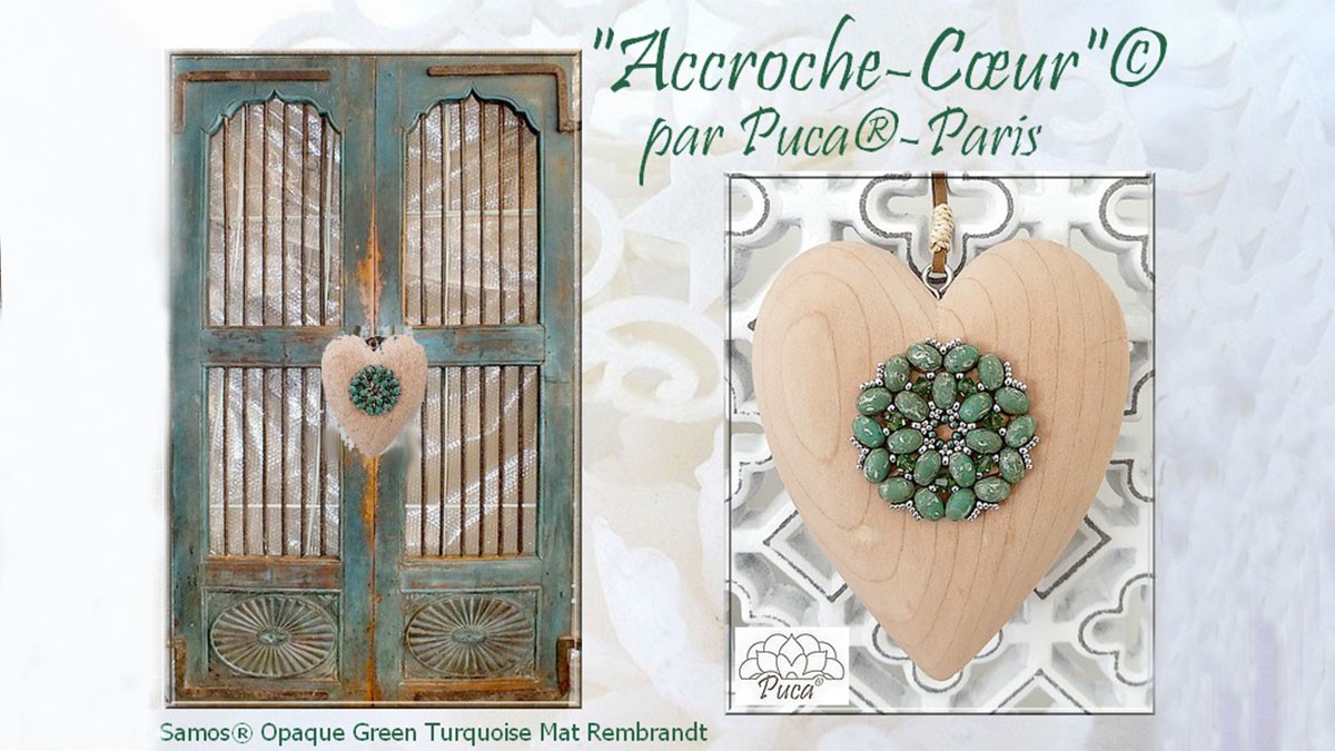 Schéma Schéma Accroche Coeur avec perles Samos par Puca®