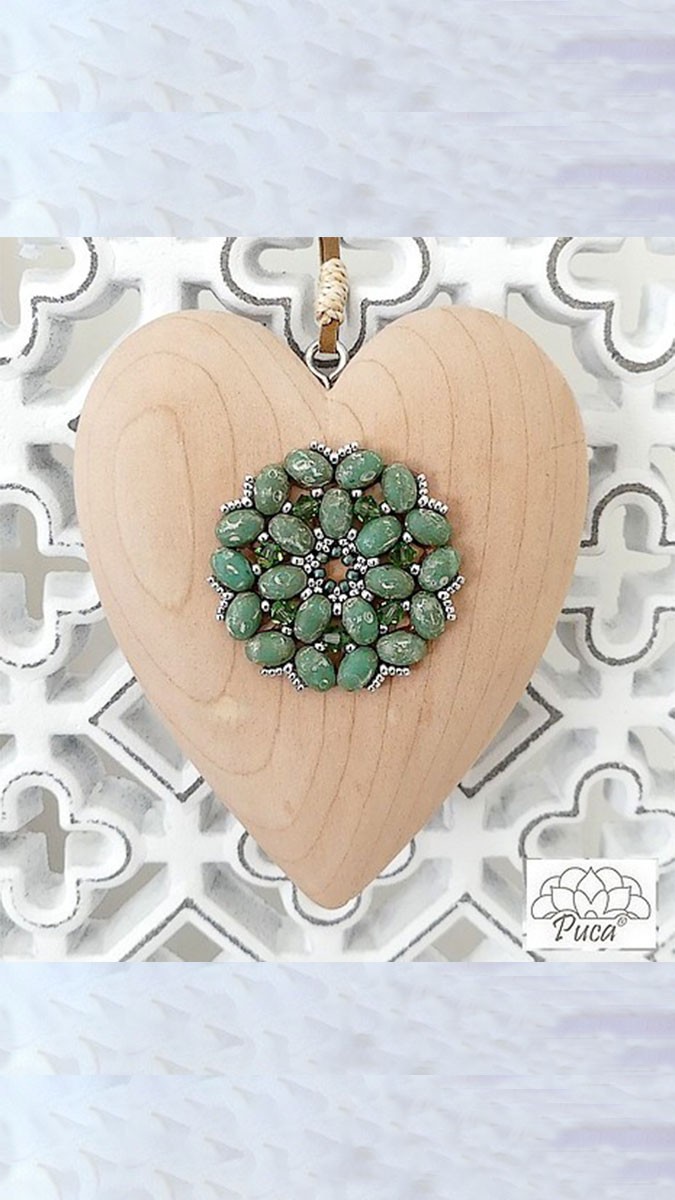 Schéma Schéma Accroche Coeur avec perles Samos par Puca®