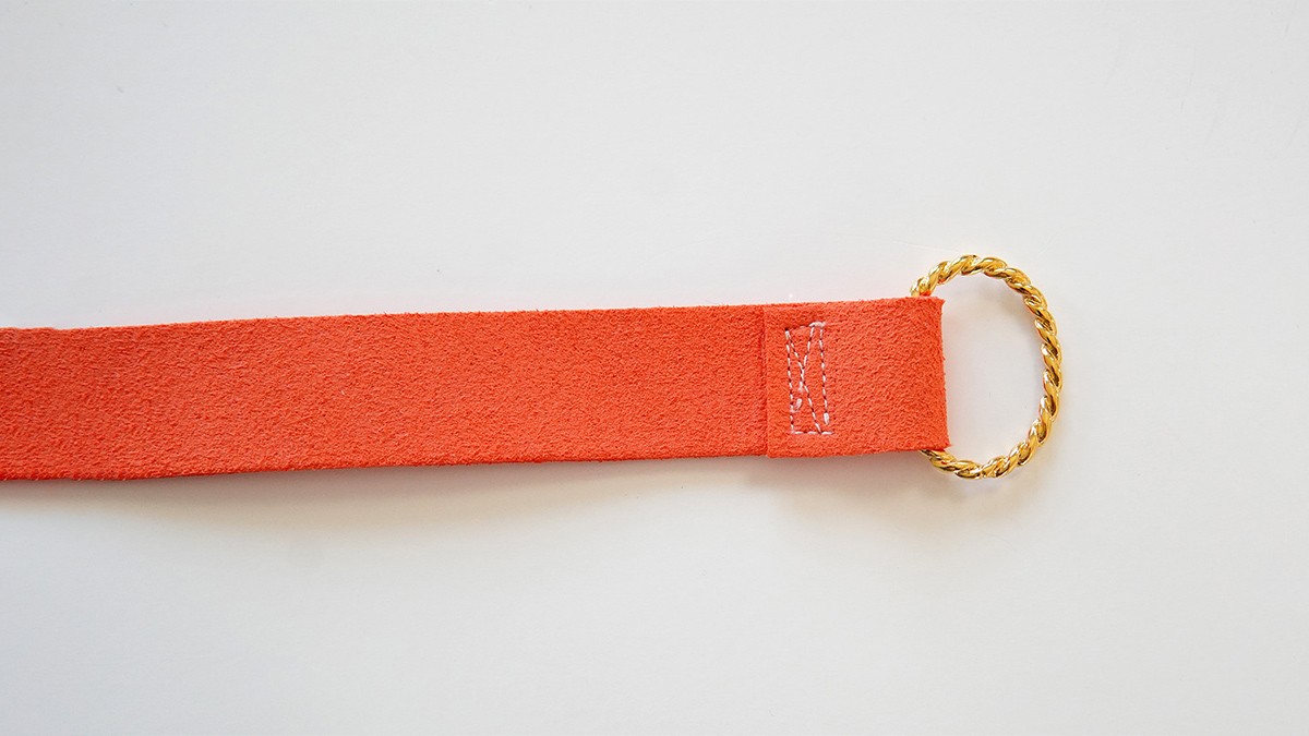 Tuto anse de sac suédine et macramé : Etape 1