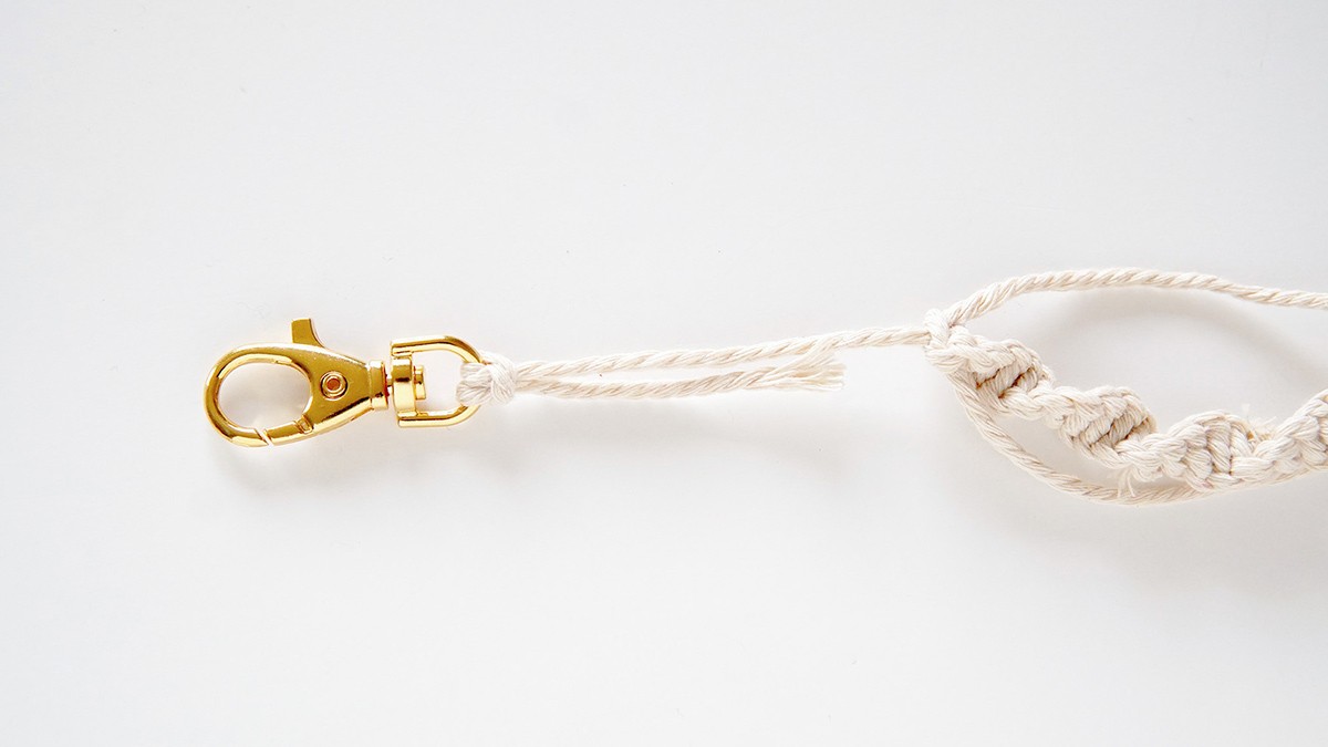 Tuto anse de sac suédine et macramé : Etape 5