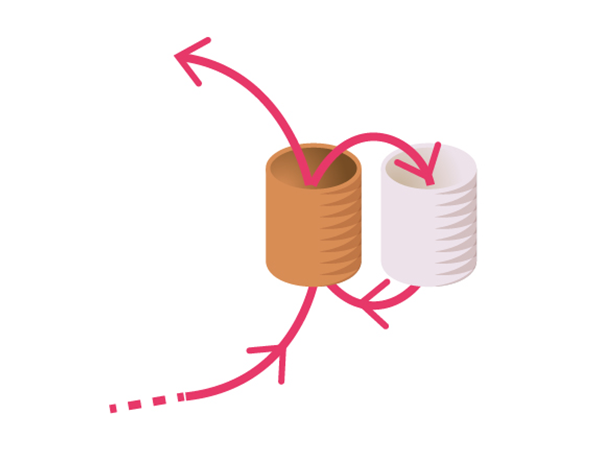 Boucles d'oreilles en double brick stitch avec perles de rocailles : Etape 2