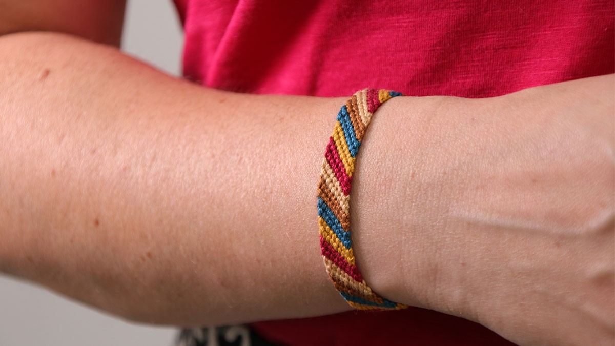 Schéma Bracelet brésilien facile automnal